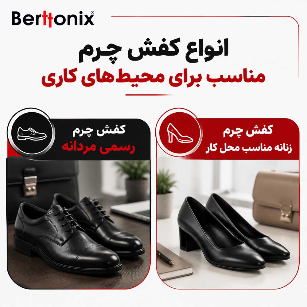 انواع کفش چرم مناسب برای محیط‌های کاری
