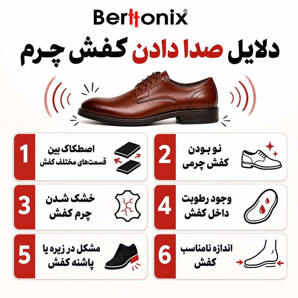 دلیل صدا دادن کفش چرم چیست؟