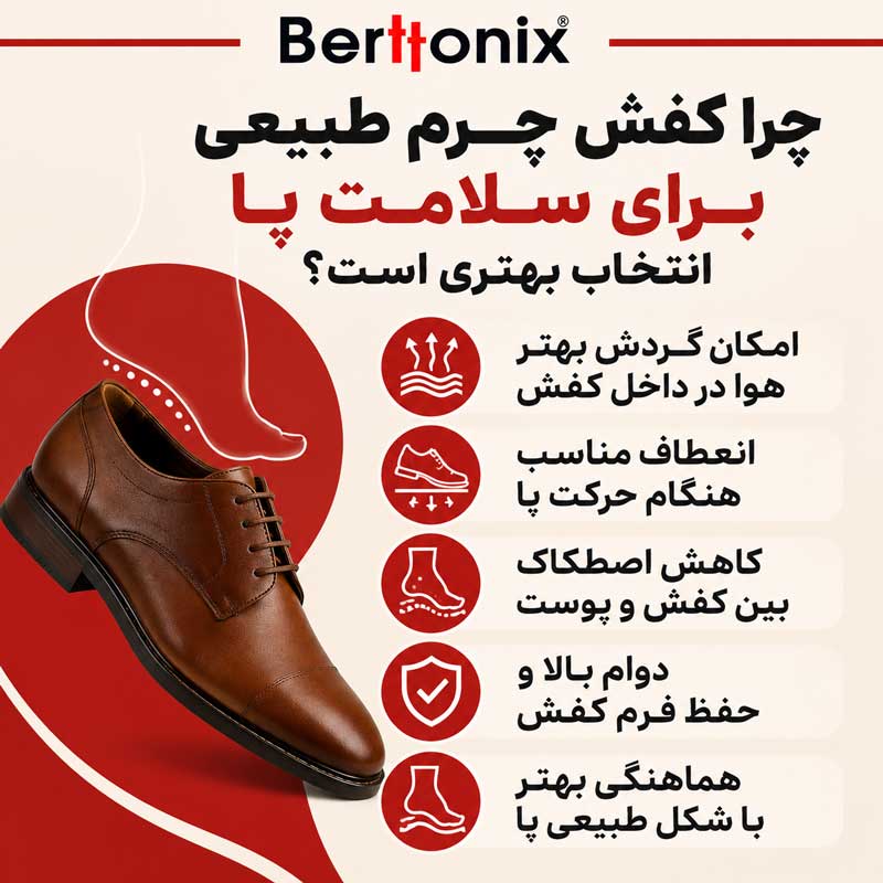 چرا کفش چرم طبیعی برای سلامت پا انتخاب بهتری است؟