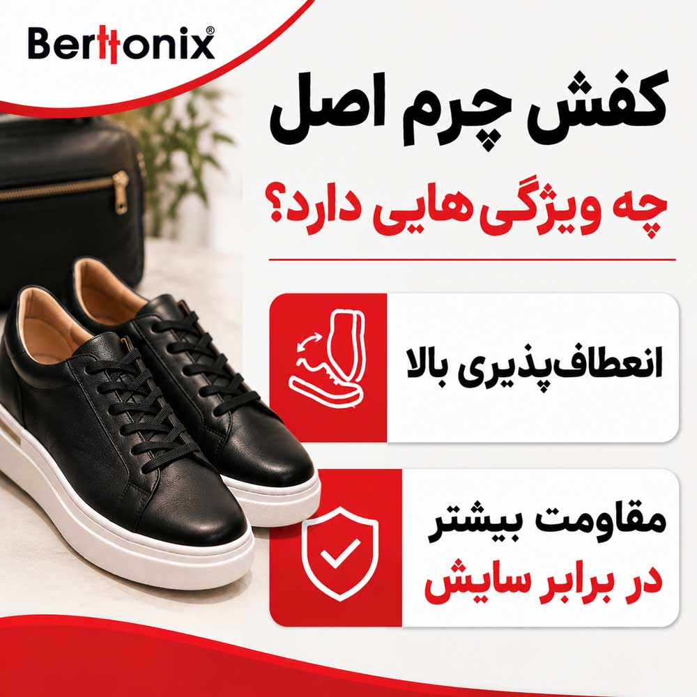 کفش چرم اصل چه ویژگی‌هایی دارد؟